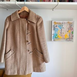 Vintage British Wool Toggle Coat